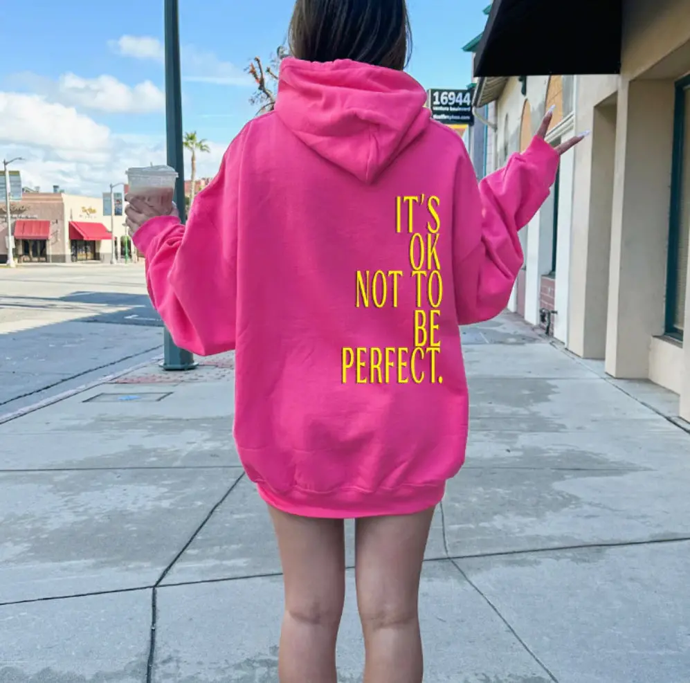 It’S Okay Pink Hoodie 1