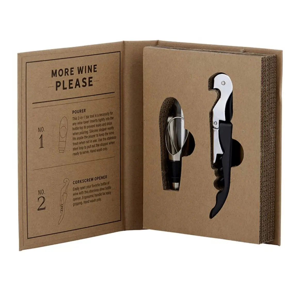 Wine Stopper-Cardboard Book Set 1