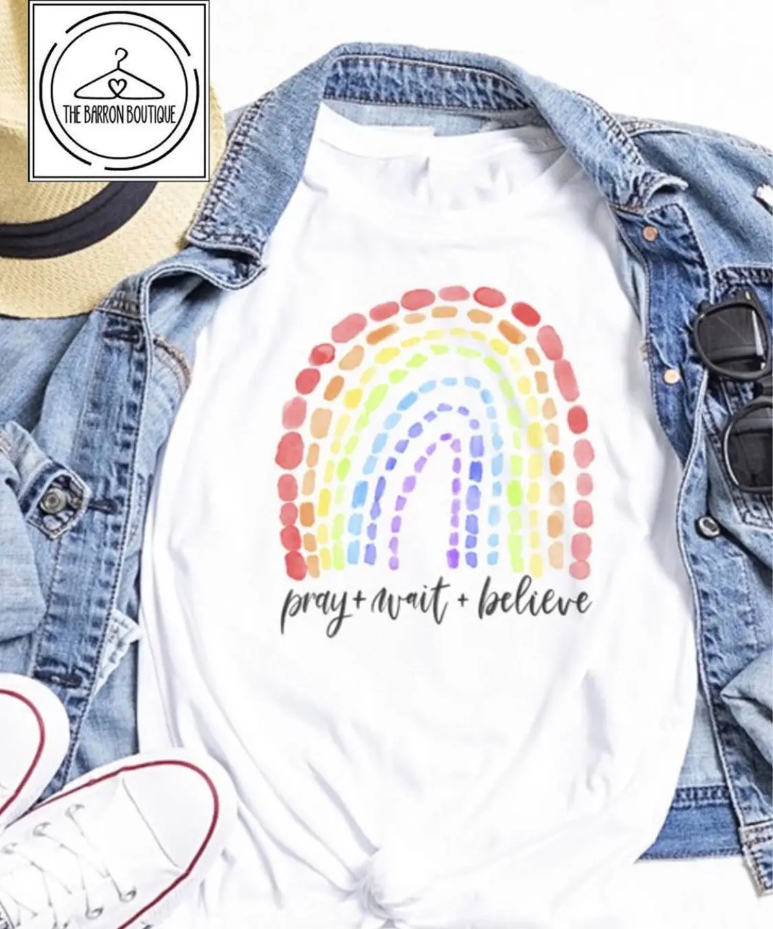 Pray+Wait+Believe T-Shirt 1