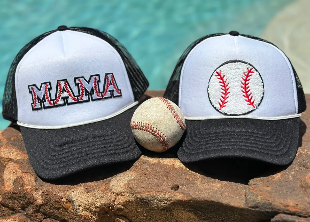 Baseball & Softball Chenille Patch Trucker Caps 1