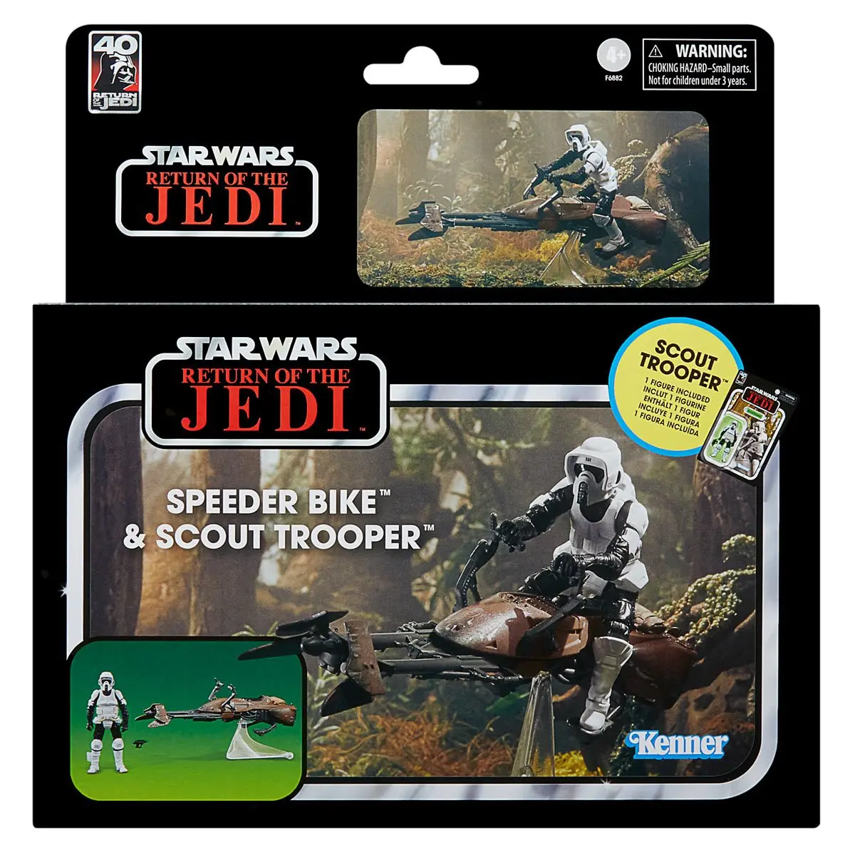 Star Wars Vintage Collection 3.75” Speeder Bike And Scout Trooper 1