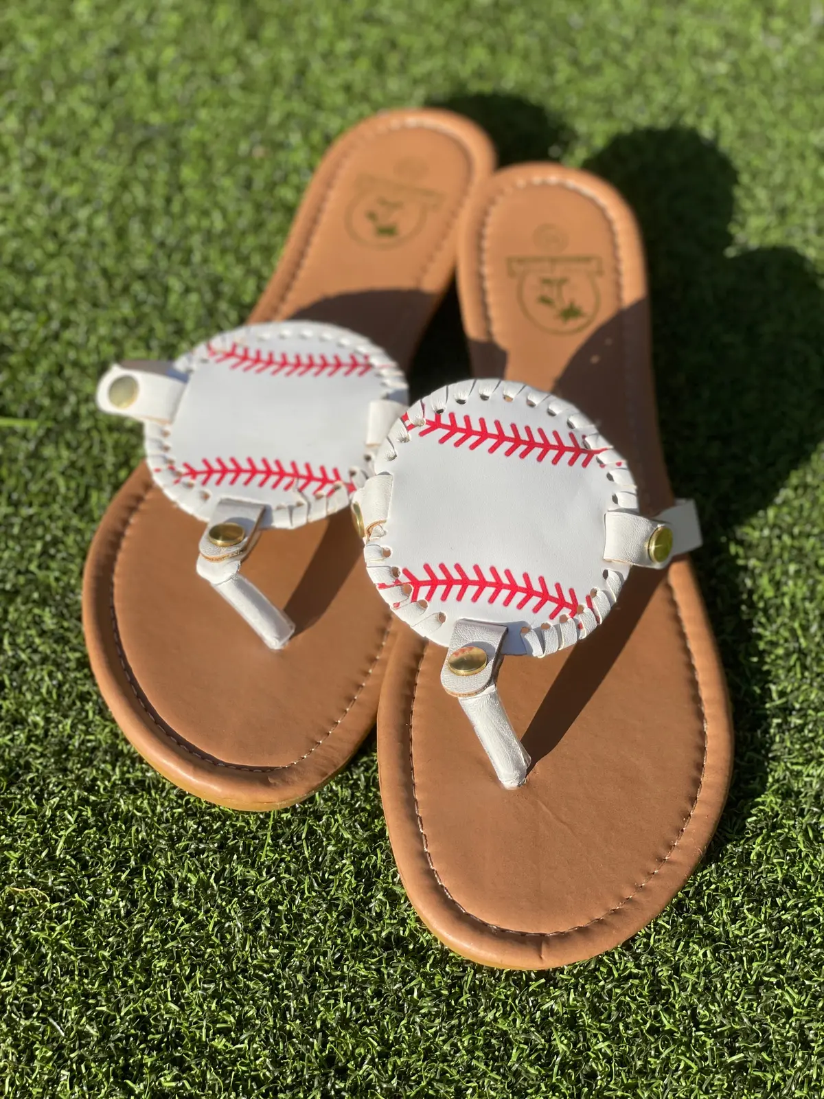 Baseball Thong Sandals 1