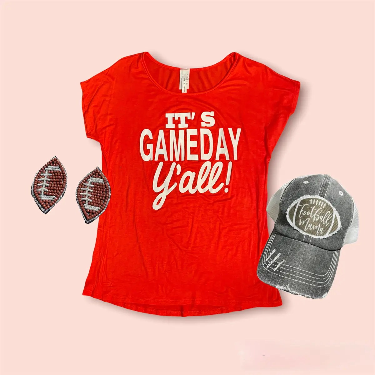 Orange “It’S Game Day Y’All” Top 1