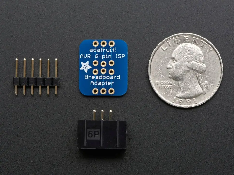 Adafruit 6-Pin Avr Isp Breadboard Adapter Mini Kit 1