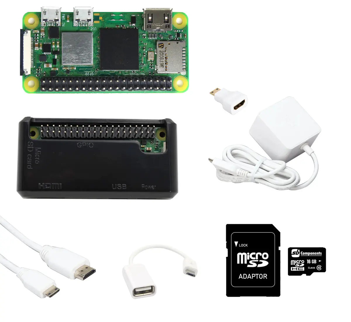 Raspberry Pi Zero 2 W Starter Kit With Black Case 1