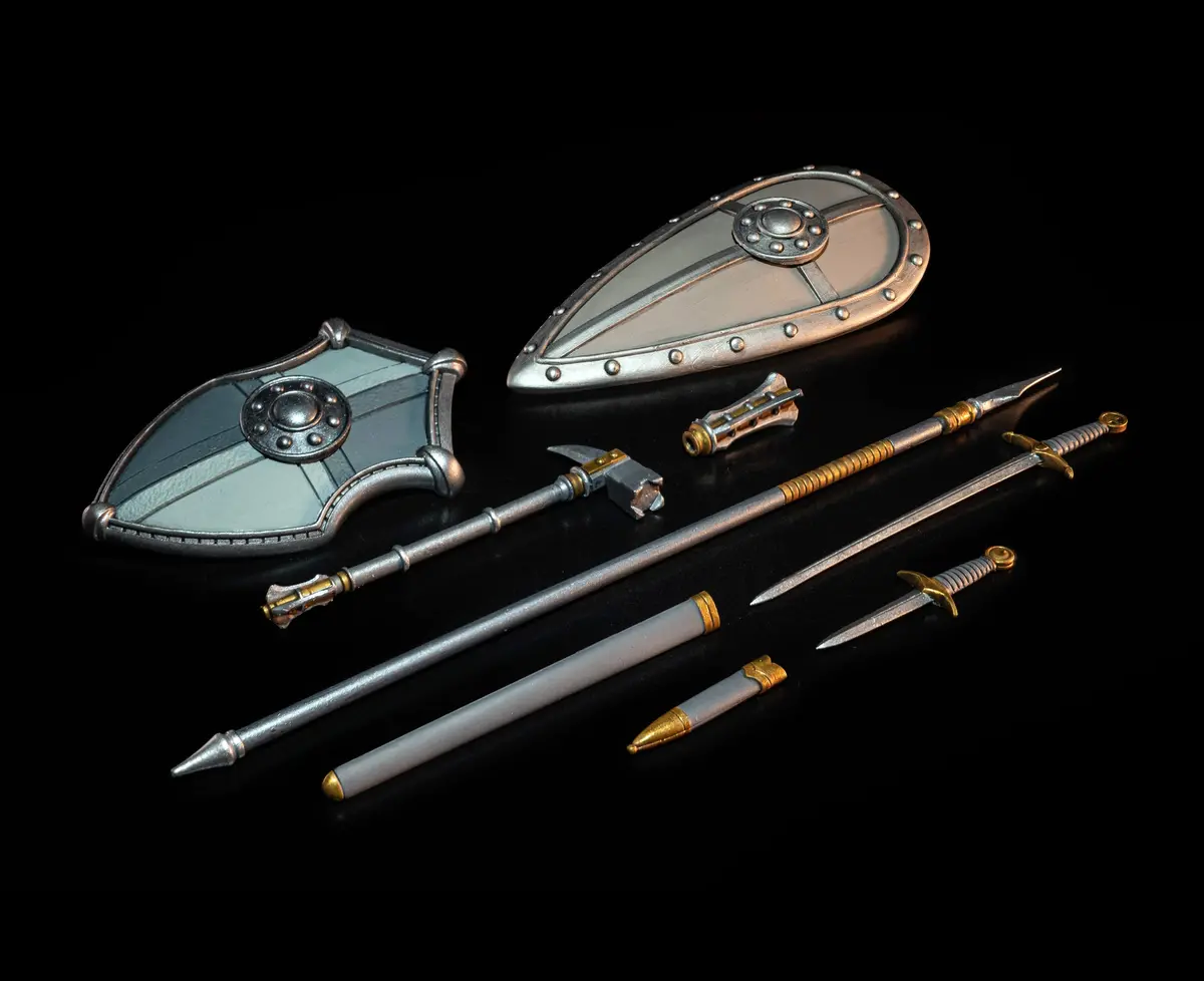 Mythic Legions Necronominus Knights Of Earthyron Weapons Pack 1