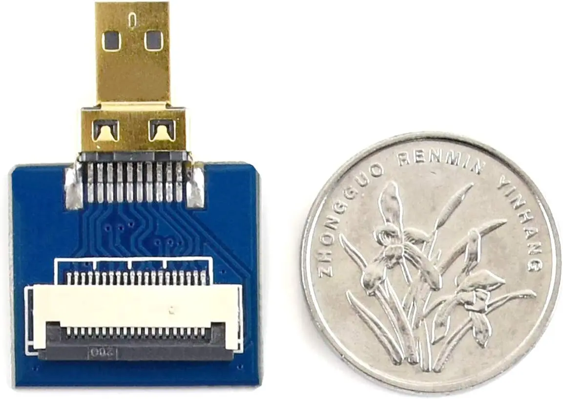 Straight Micro Hdmi Plug Adapter, Type A Male Connector 1