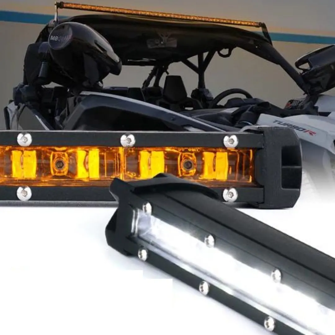 Sunrise Series Single-Row LED Light Bar with Amber Backlight