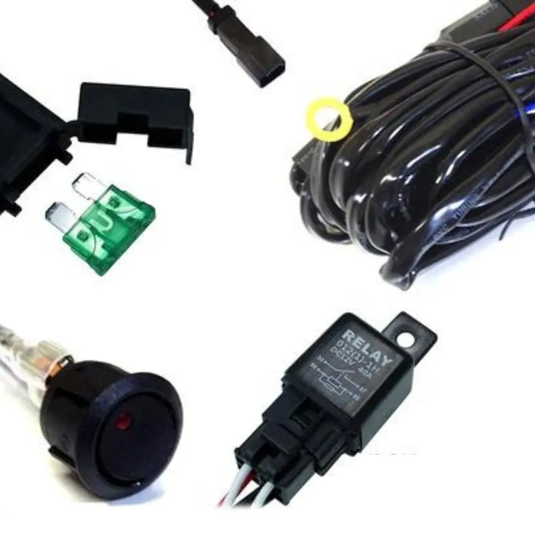 Xprite Led Light Wiring Harness With 40 Amp Relay And On/Off Switch 1