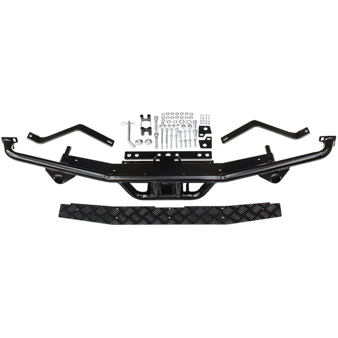 Nas Defender 110 Rear Step Bumper W/ 2" Receiver 1