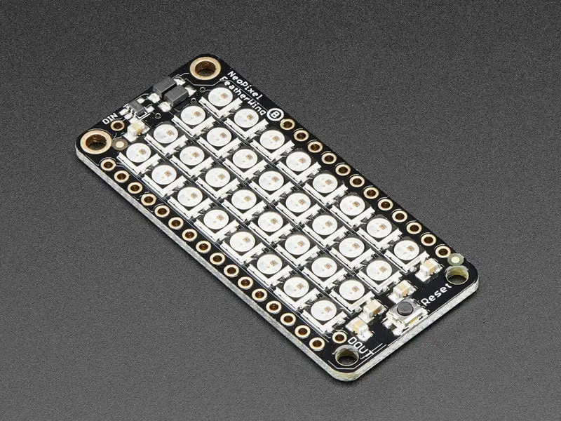 Neopixel Featherwing - 4X8 Rgb Led Add-On For All Feather Boards 1