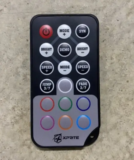 Xprite Replacement Wireless Remote Control For 144 Led Rgb Interior Car Lights | Dl-Il-G5 Series 1