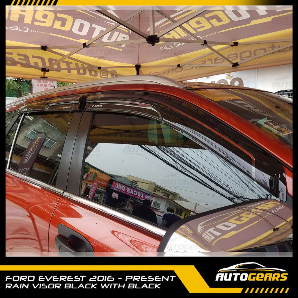 Ford Everest (2023 - 2026) Rain Visor With Logo 1