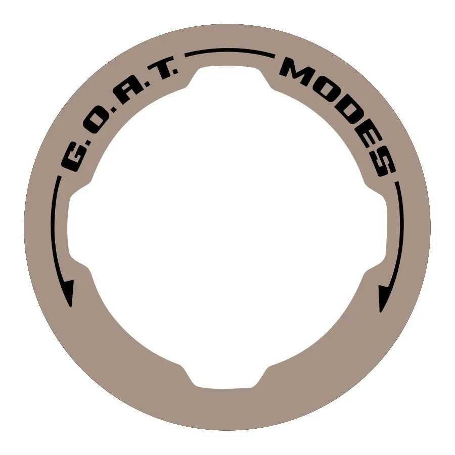 Stickerfab Printed Series Goat Mode Dial Ring Overlay V2 - 2021+ Ford Bronco 17