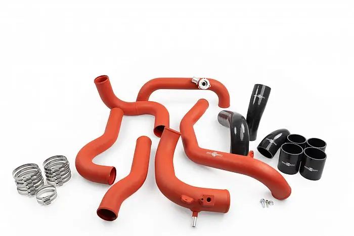 Process West Next Gen Red Stage 2 Intercooler Piping Kit For 24+ Ranger Raptor  | Prw-Pwrric02r-Pipe 1