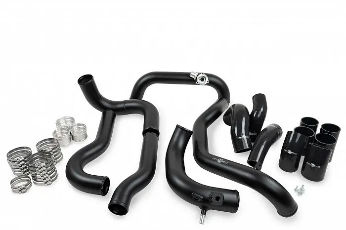 Process West Intercooler Black Piping Kit Compatible With Factory Intercooler And Stage 1 Pw For 24+ Ranger Raptor 22+ Bronco Raptor | Prw-Pwrr01b-Pipe 1