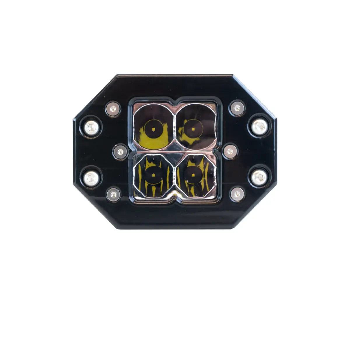 Quattro Flush Mount Clear Led Pod Light 1