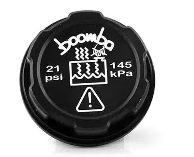 Boomba Racing Billet Aluminum Radiator Reservoir Cover Cap For 2021+ Ford Bronco - Black 1