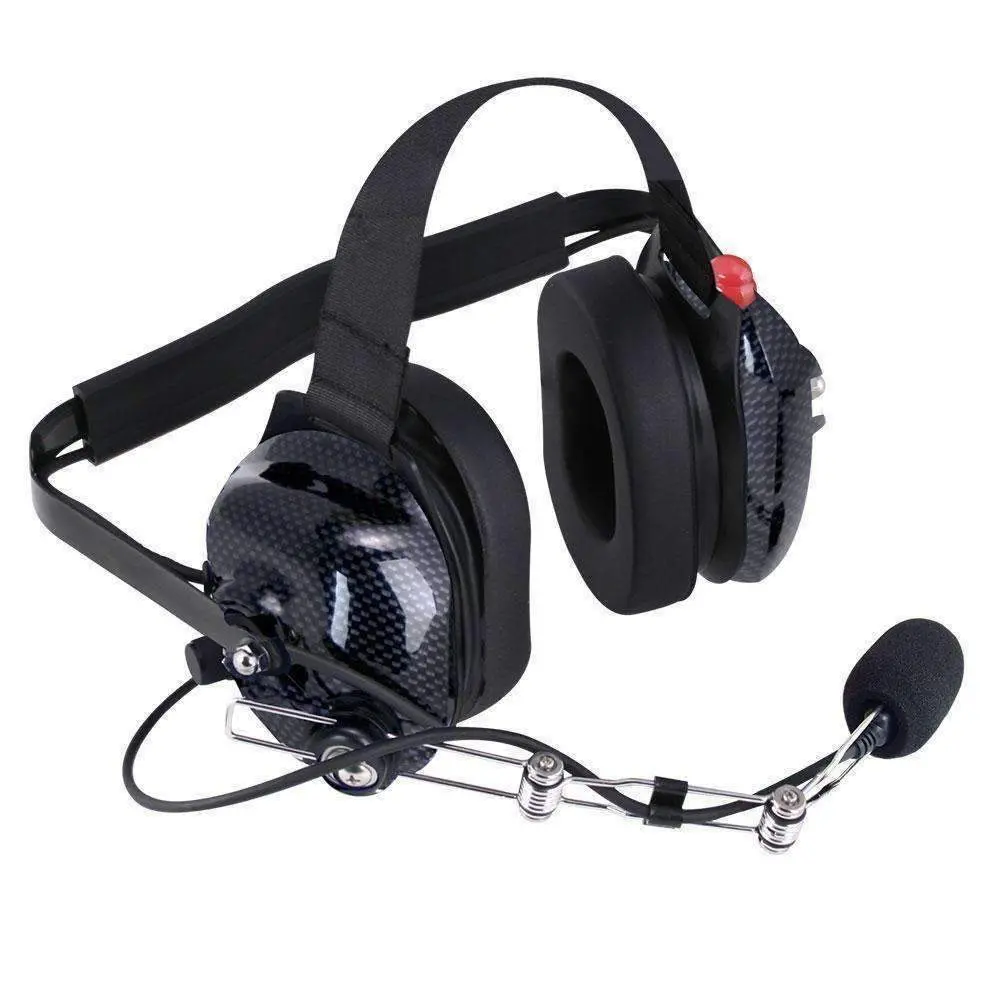 H42 Behind The Head (Bth) Headset | For 2-Way Radios | Black Carbon Fiber 1