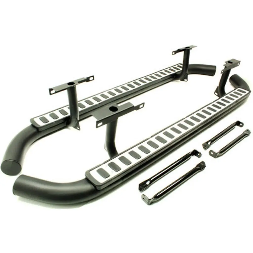 Defender 110 Side Steps Assy Oe Fire And Ice Style 1