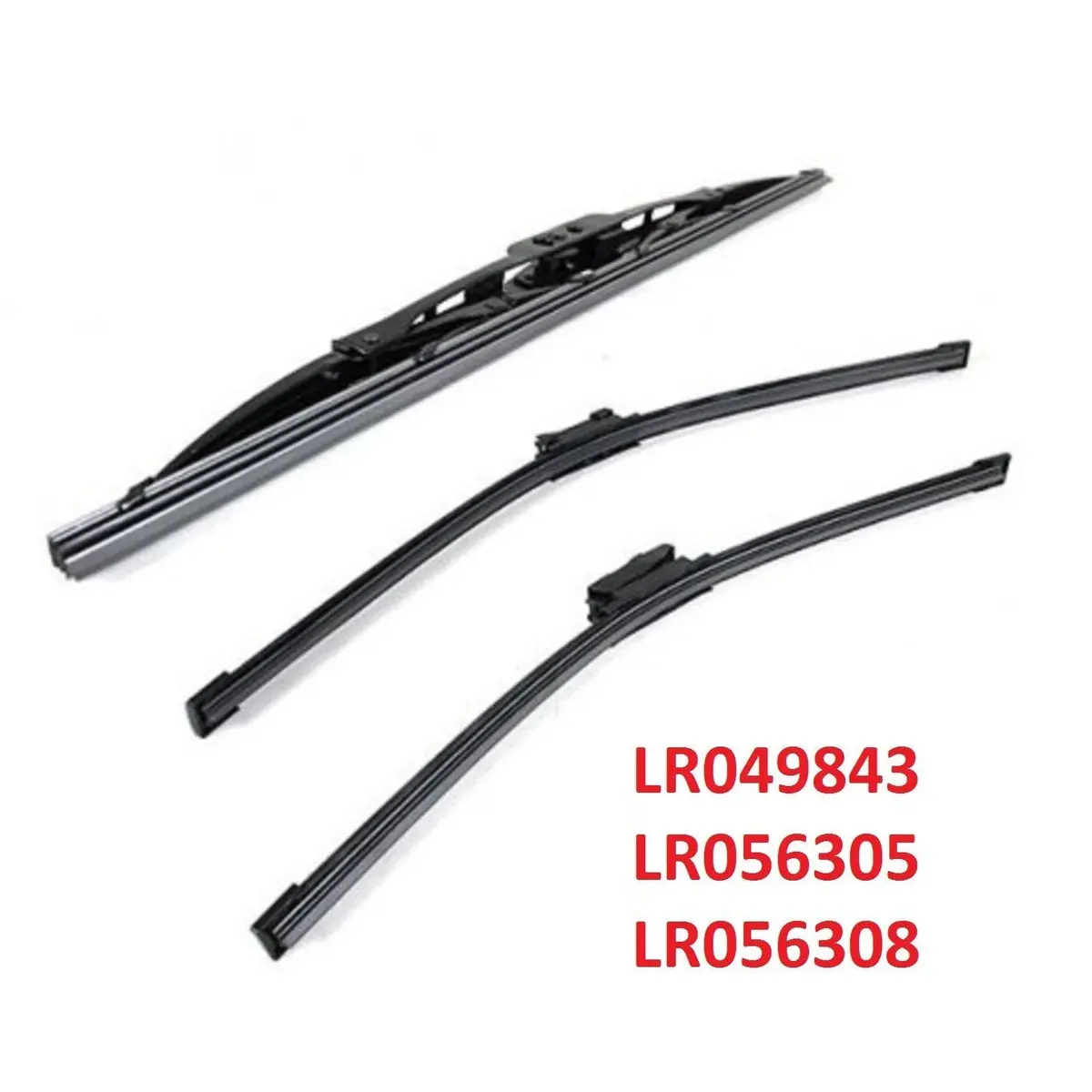 Front Rh Lh & Rear Wiper Blade Kit Set X3 1