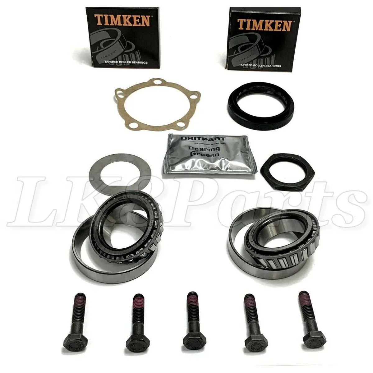 Front & Rear Wheel Bearing Kit For Trucks With Abs Oem 1