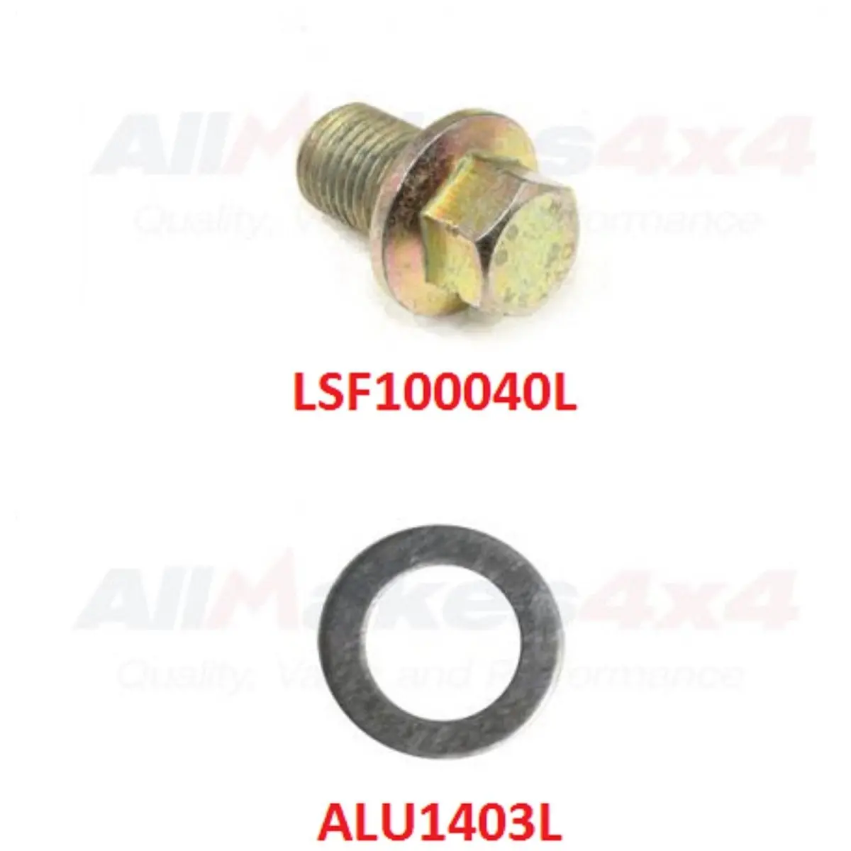 Oil Drain Plug & Washer Set 1