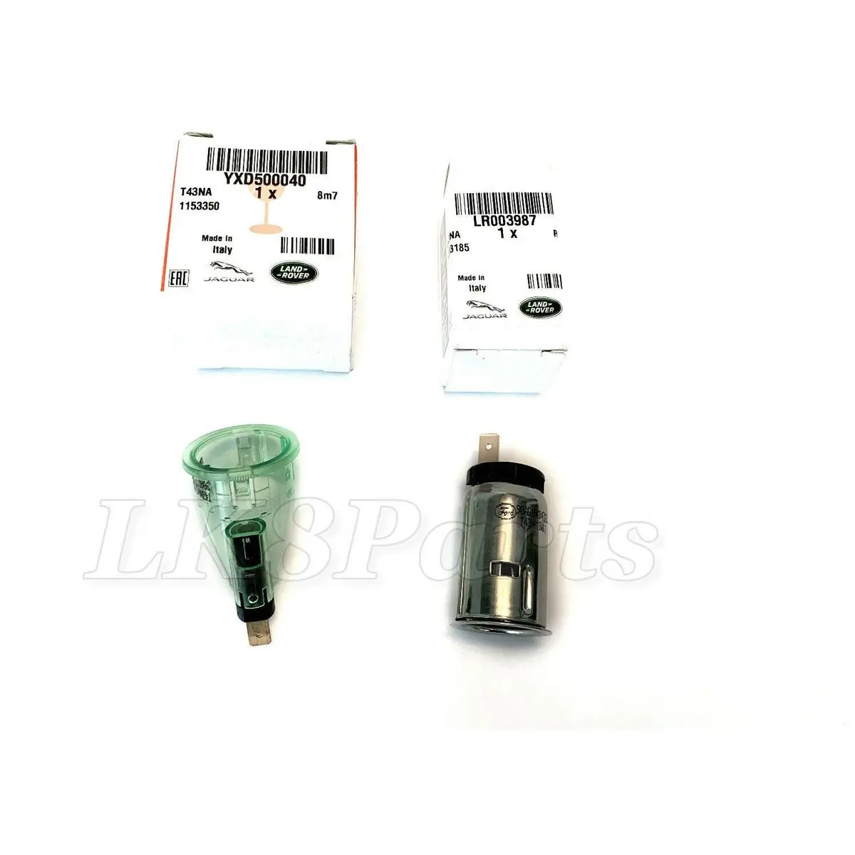 Center Console Cigar Lighter Socket Base Glow Ring Set 1