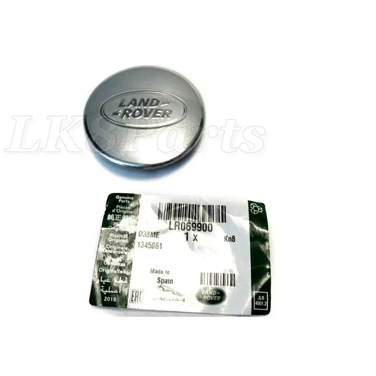 Polished / Matte Silver Wheel Center Caps Genuine 1