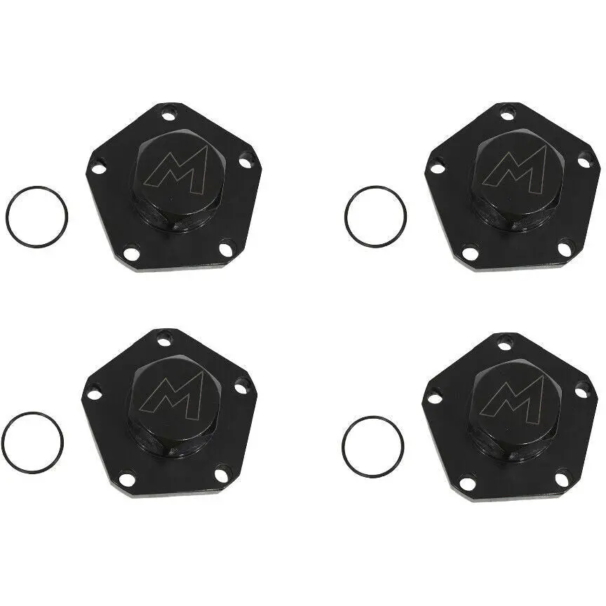 Heavy Duty Steel Drive Flange - Narrow Type Black Set X4 1