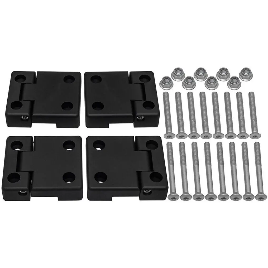 2Nd Row Door Hinges Anodised Black Kit 1