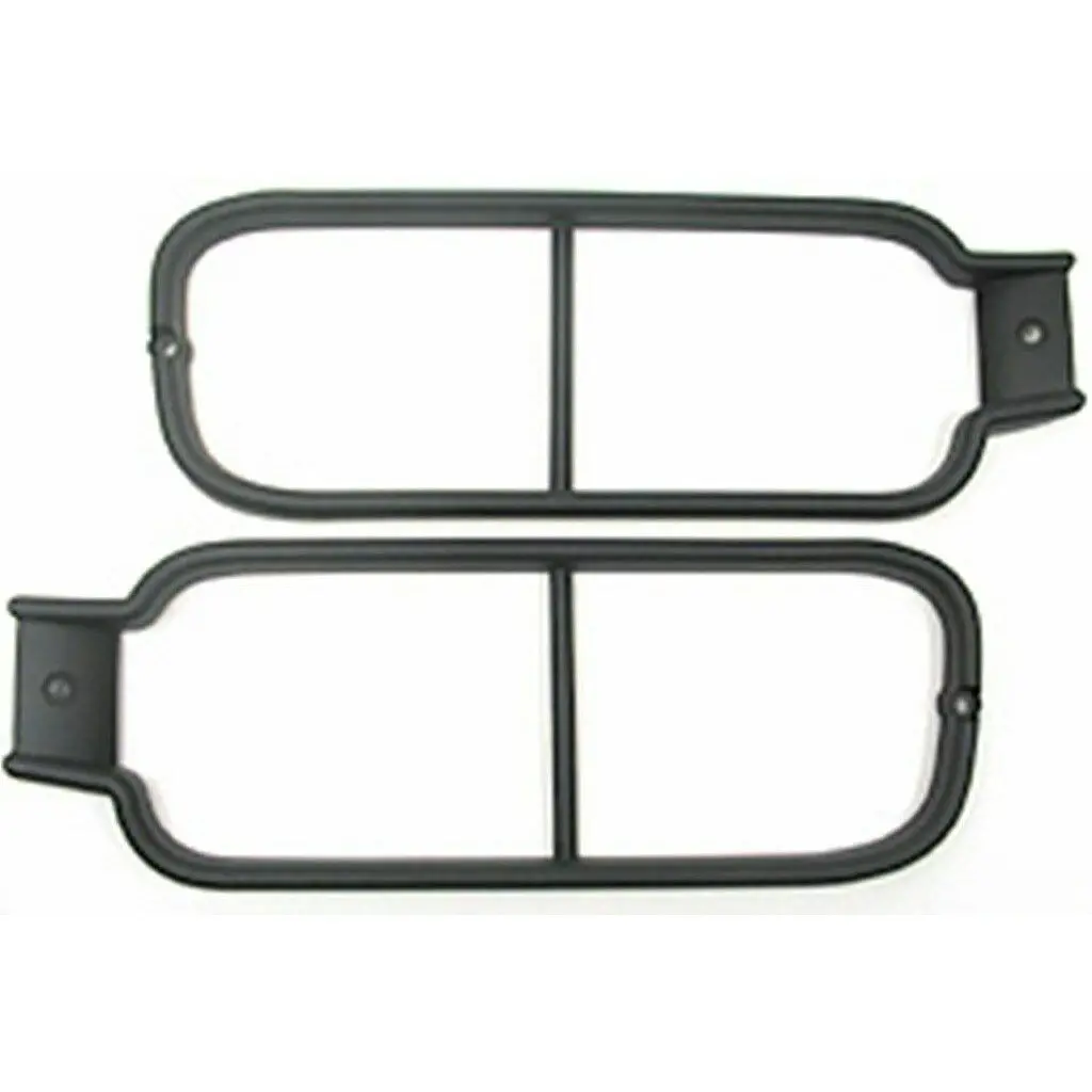 Black Plastic Rear Bumper Light Guards 1