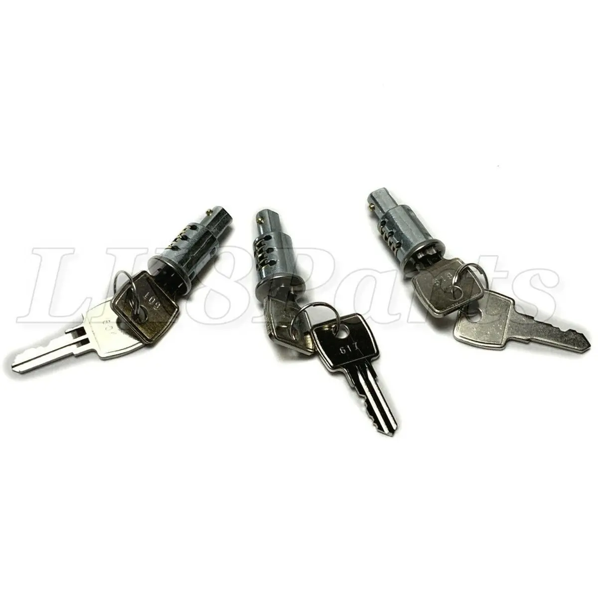 Barrel Lock & Keys Set Of 3 1