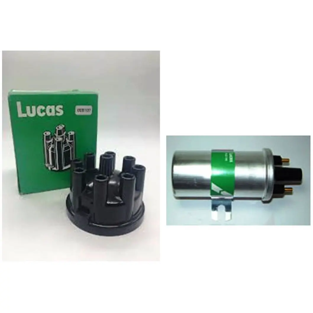 Ignition Coil & Distributor Cap -Lucas 1
