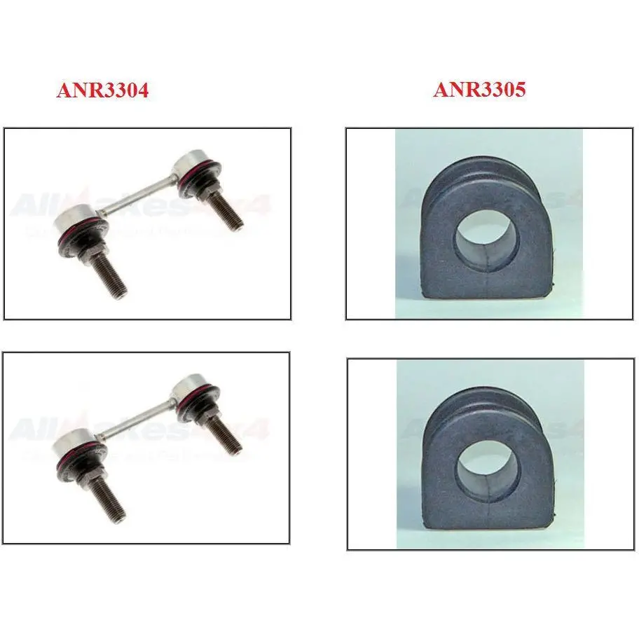 Front Sway Stabilizer Anti Roll Bar Link & Bushing Set 1
