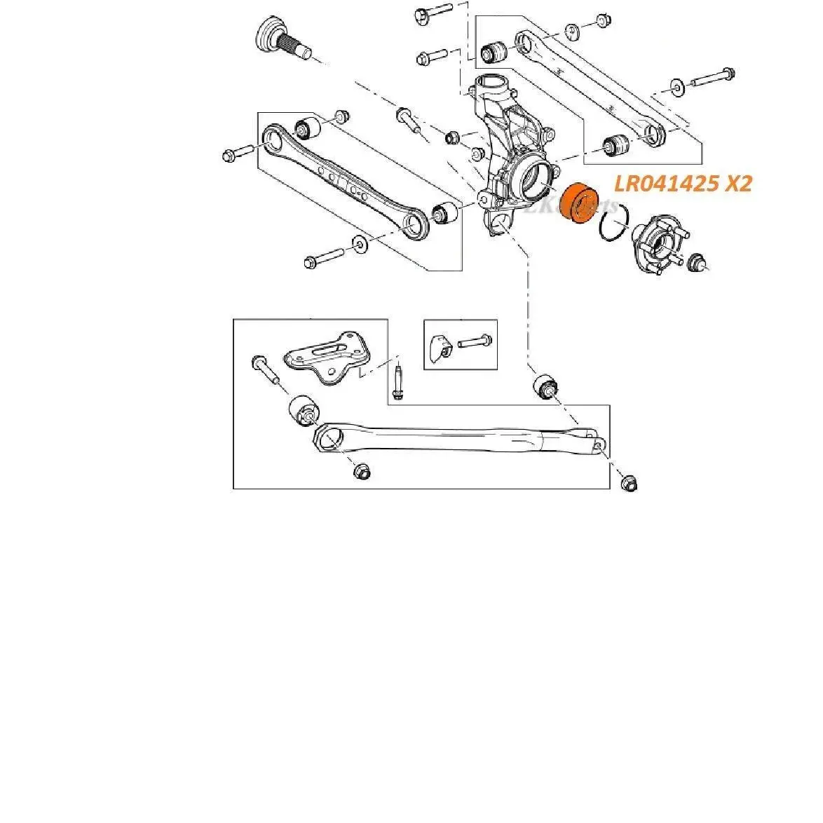 Front Or Rear Wheel Hub Bearing Set X2 2