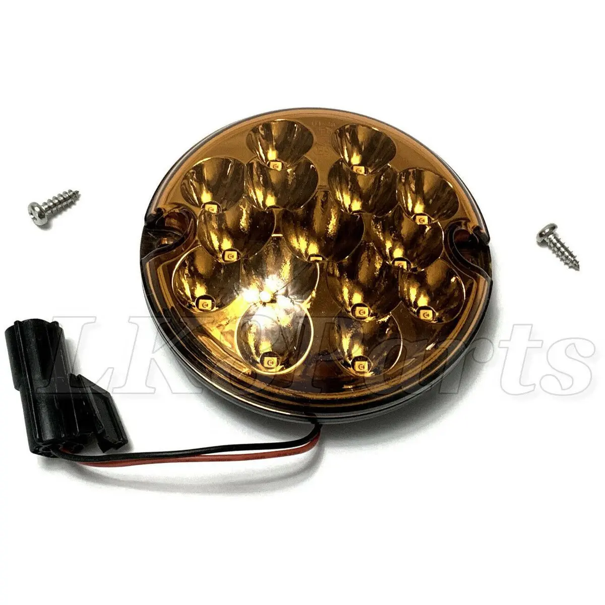 Round Amber Indicator Turn Led Light Lamp Assy Tf 1