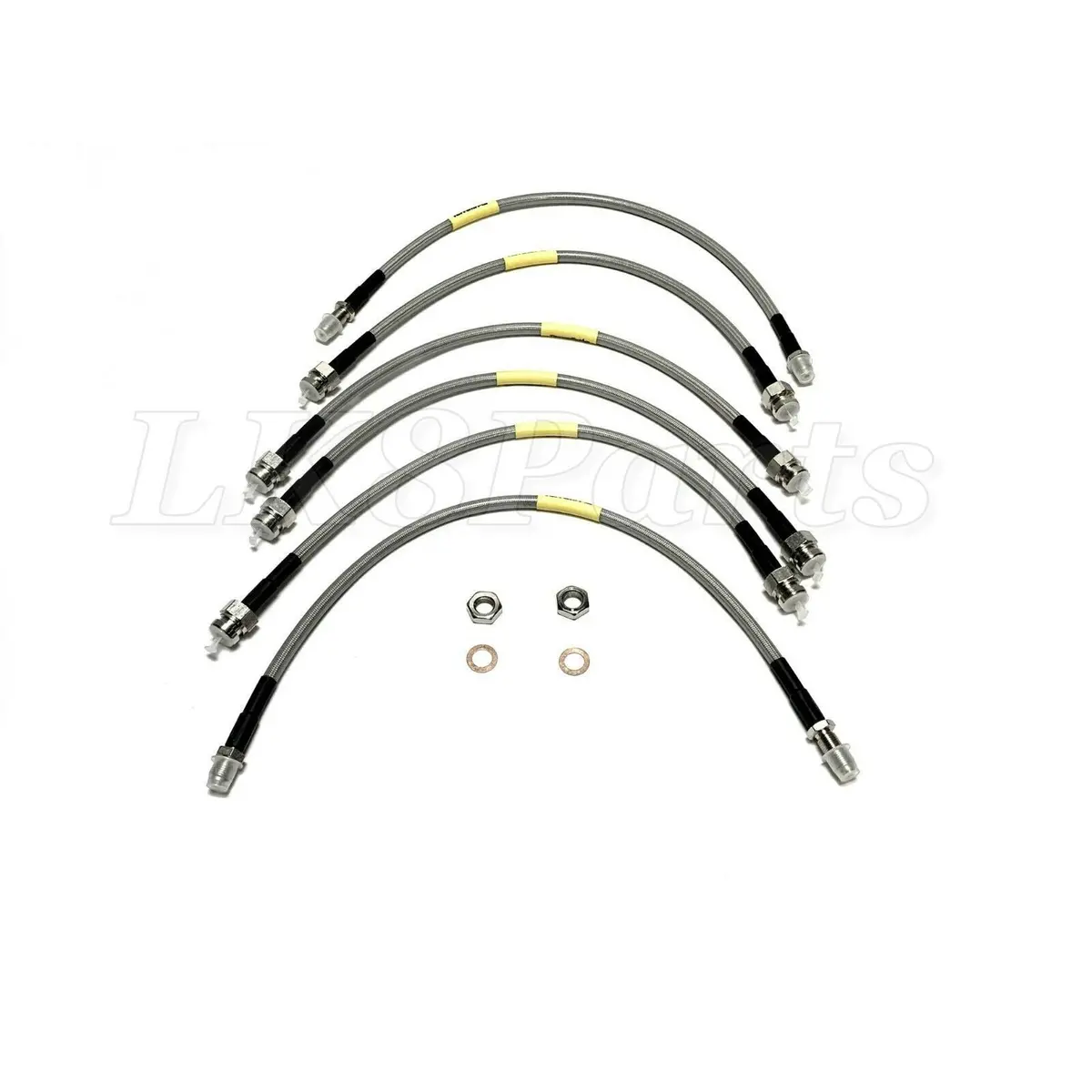 Terrafirma +2" Stainless Steel Braided Hoses With Abs 1