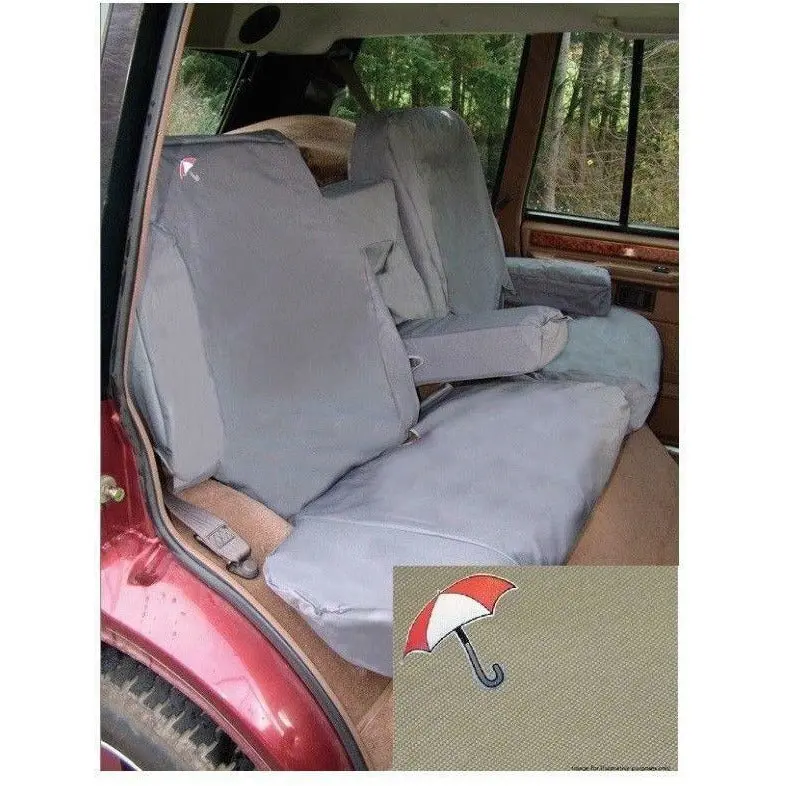 Rear Waterproof Seat Covers Set Sand 1