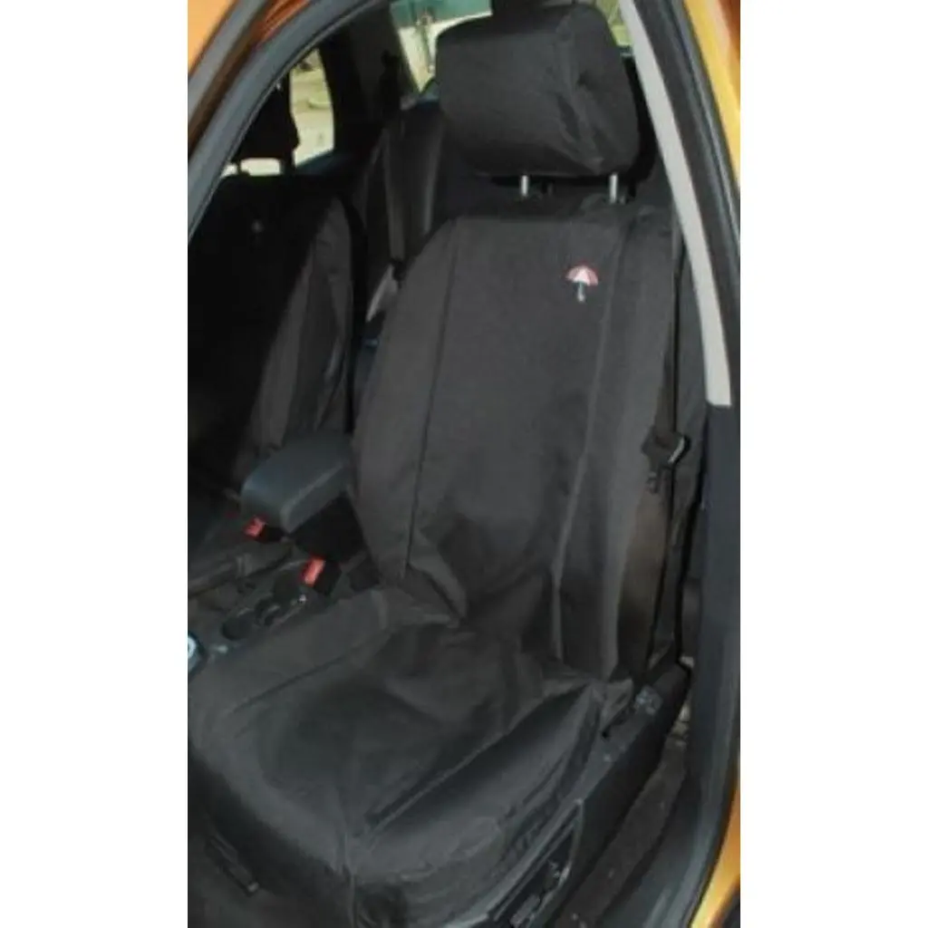 Waterproof Front Seat Covers Black 1