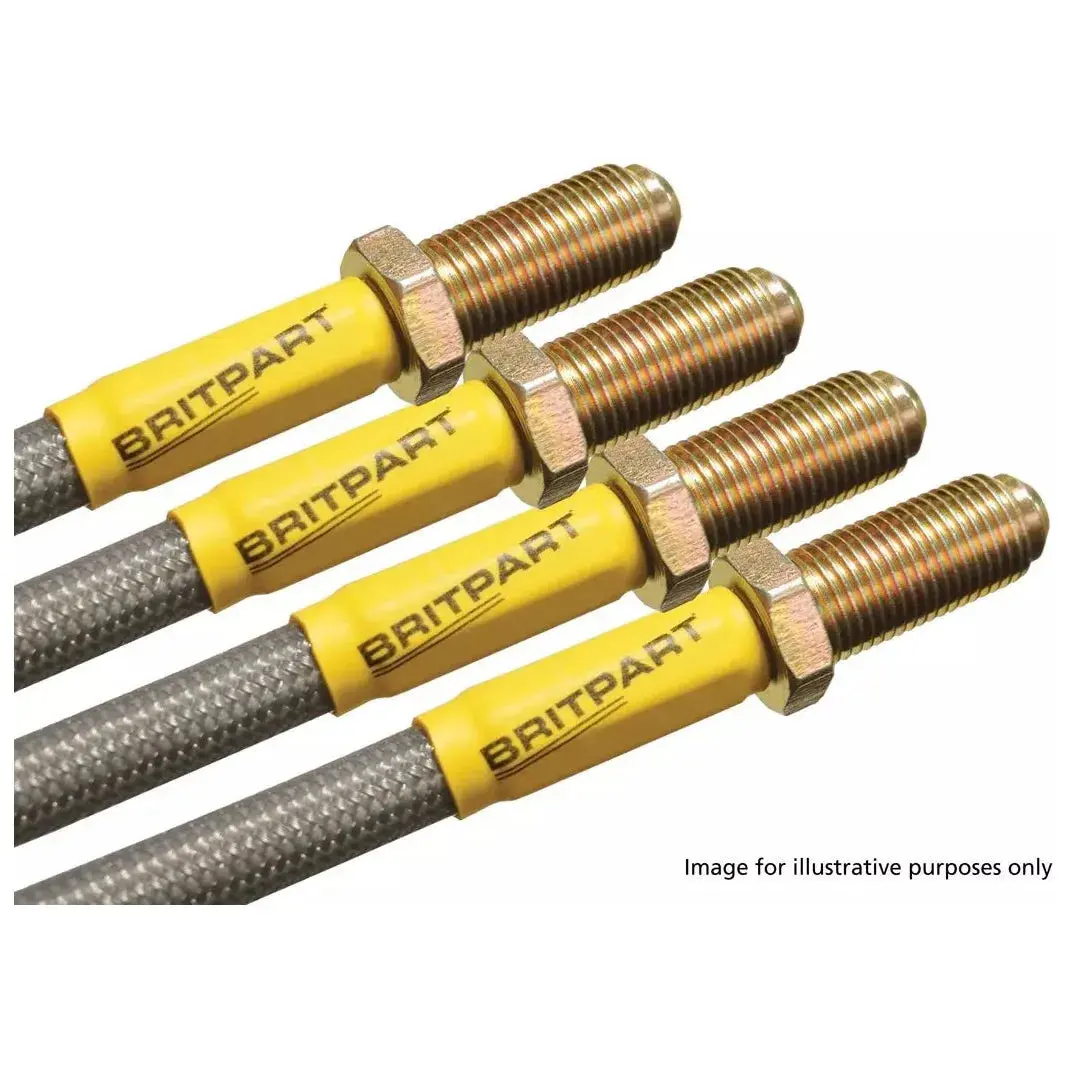 Extended Stainless Steel Braided Brake Hose Kit 1