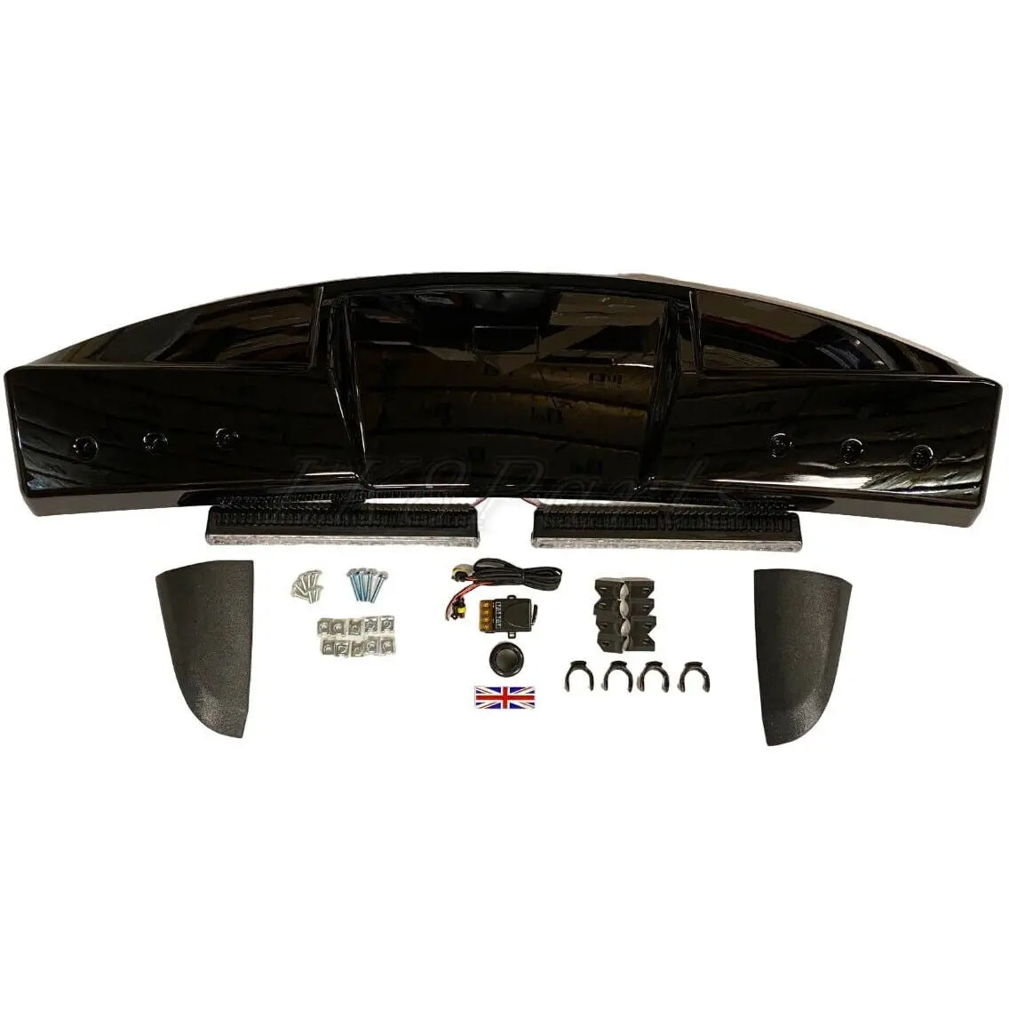Defender L663 Gloss Black Roof Light 2-Pod Kit 1