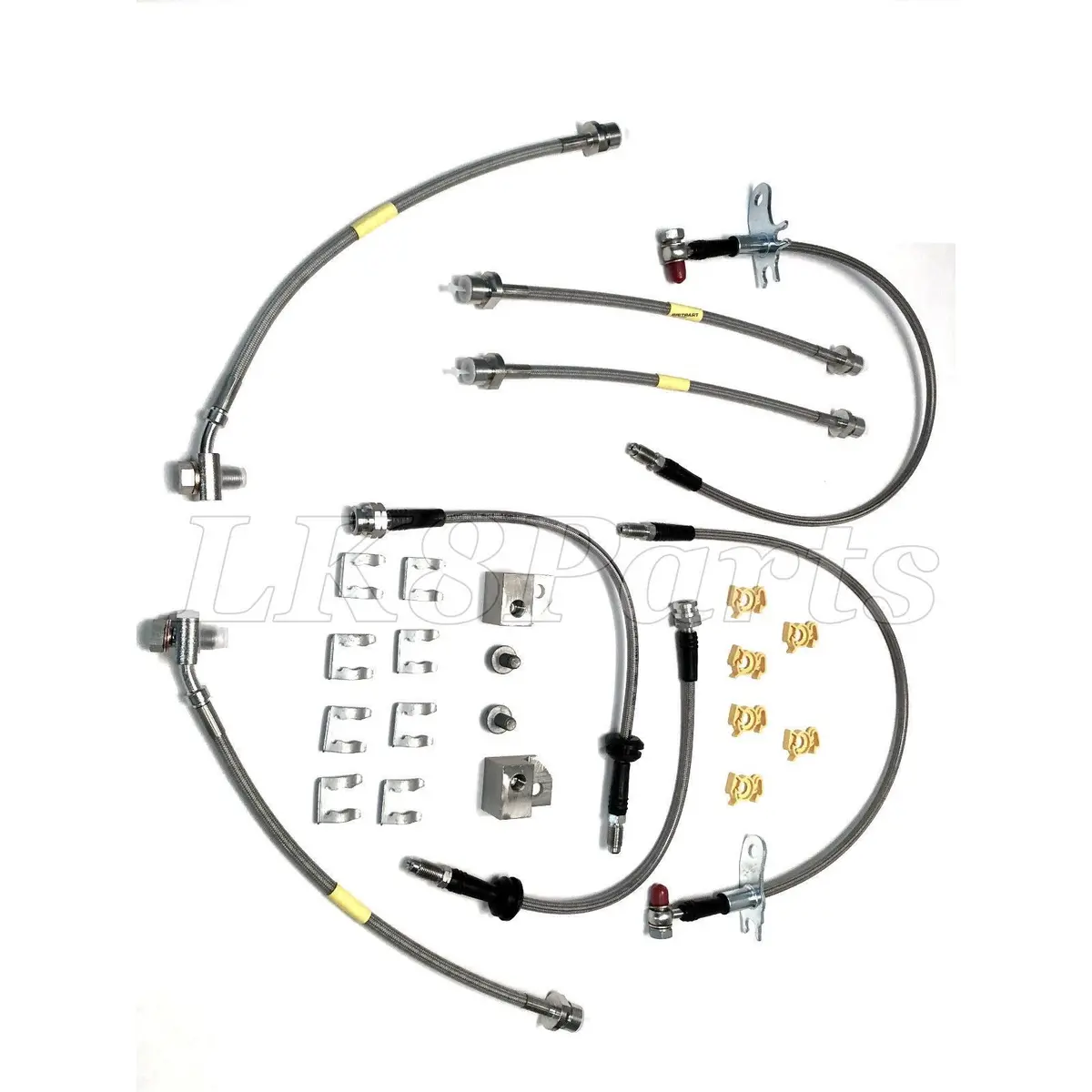 Da7561 Stainless Steel Braided Brake Hose Set 1