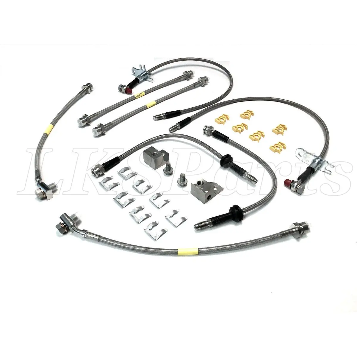 Da7561 Stainless Steel Braided Brake Hose Set 2