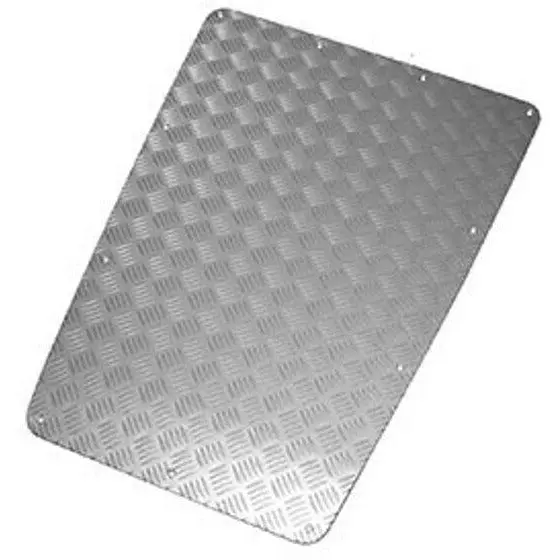 Bonnet Centre Chequer Plate Kit - Silver 1
