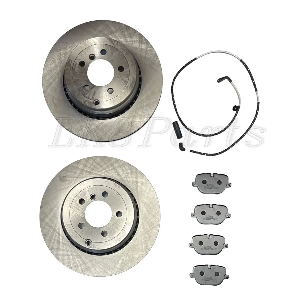 Rear Rotors Pads And Sensors Kit 5.0L Sc 1