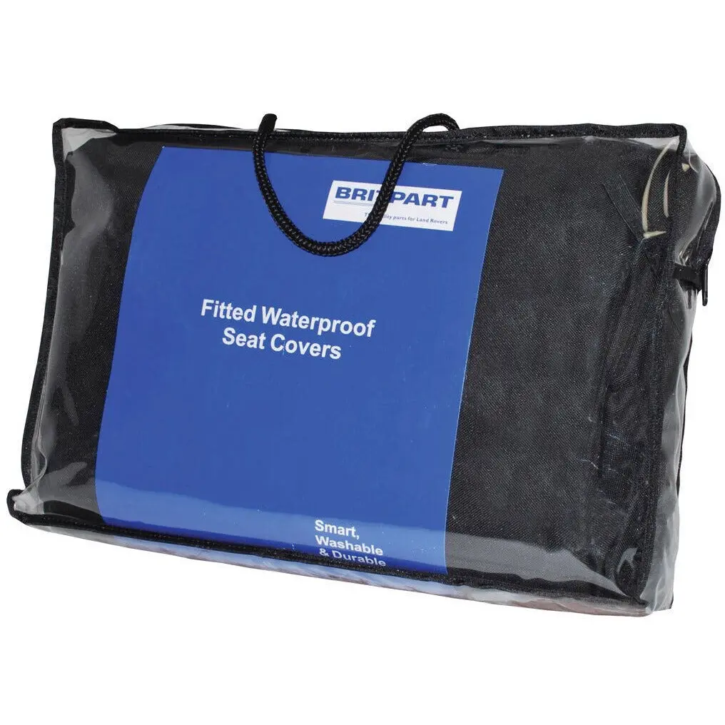 Waterproof Front Seat Covers Black 1