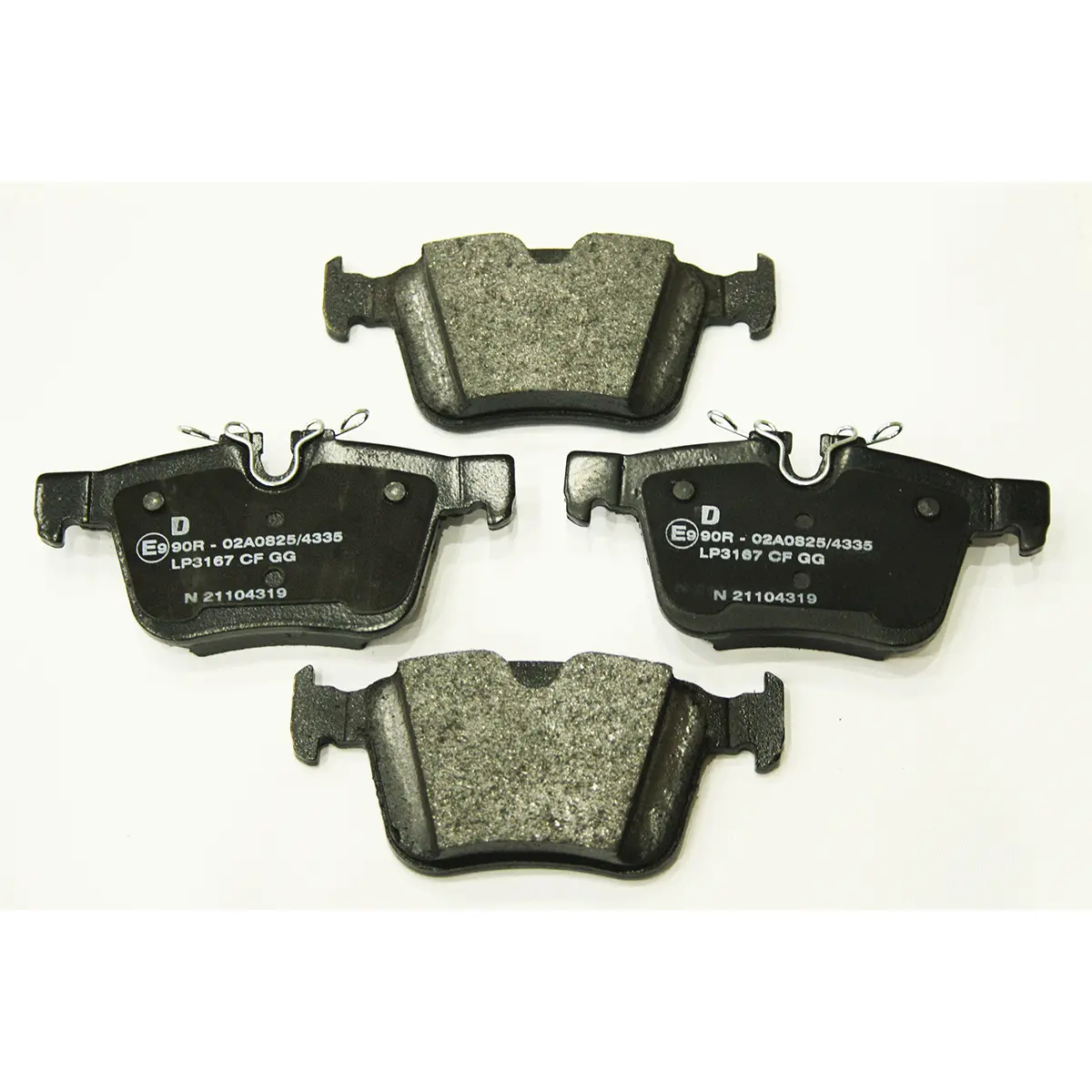 Rear Brake Pads Set With Springs 1