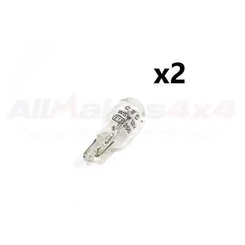 Side Lamp Light Bulb 12V-5W Set X2 1