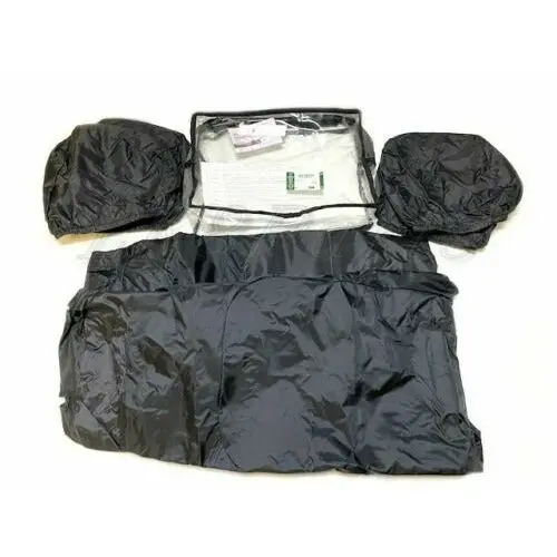 Front Black Waterproof Seat Covers Genuine New 1